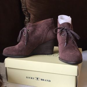 Lucky Brand Suede Sway Booties